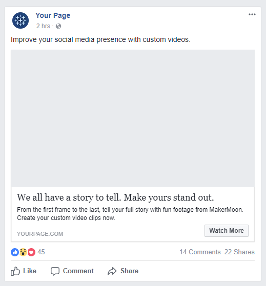 Facebook Post Video